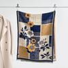Autumn and winter new double-sided color oil painting series imitation cashmere thickened warm scarf women's air conditioner shawl