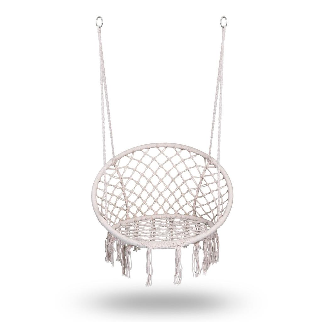 Hanging Garden Swing Chair Boho Beige