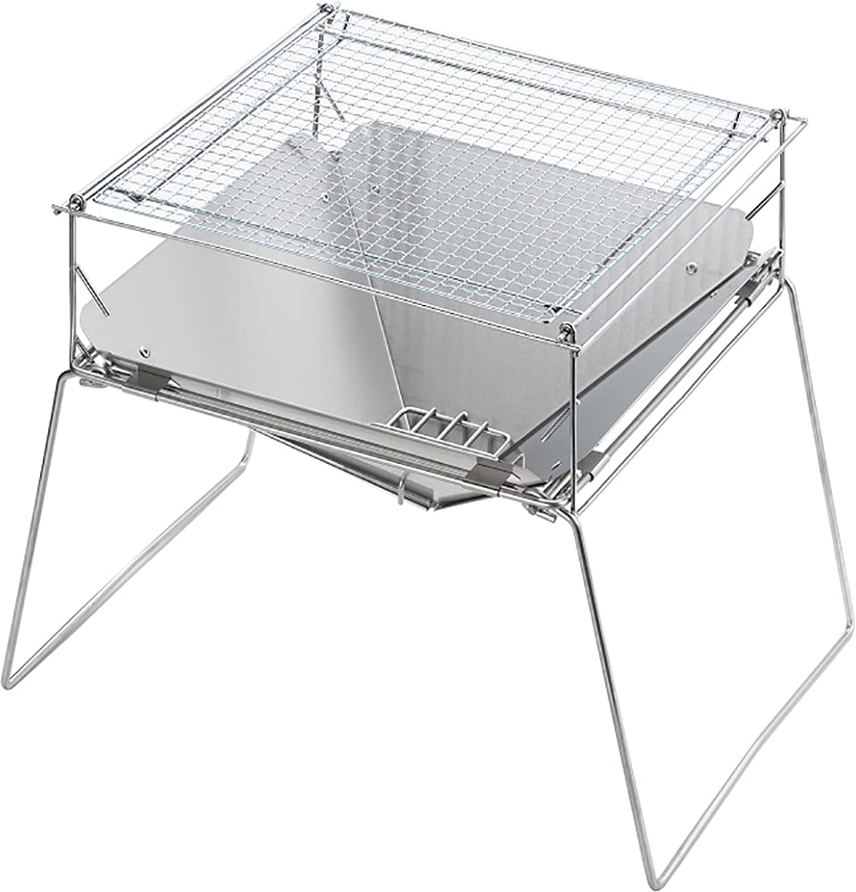 Tamahashi Stainless Steel Fire Pit Made in UC-207 (Grill Set) - Tsubame-Sanjo