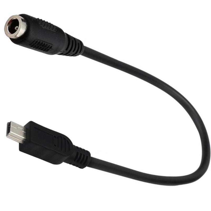 Efficient and Reliable Charging Cable DC3.5x1.35mm/5.5x2.1mm Input Mini USB Output 22AWG for GPS DVR Cellphones