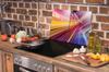 PIANO PROTETTIVO IN VETRO PER CUCINA 2x35x52 COLORATO