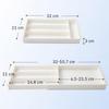 Adjustable Storage Container Retractable Storage Box Expandable Drawer Organizer for Cutlery Utensils Adjustable Length Storage