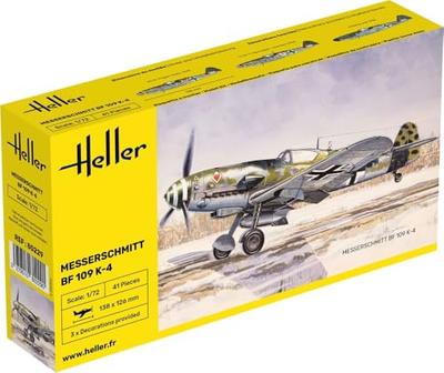 Platz Heller 1/72 WWII German Messerschmitt Bf109 K-4 Plastic Model Kit HE80229 (Airplane)