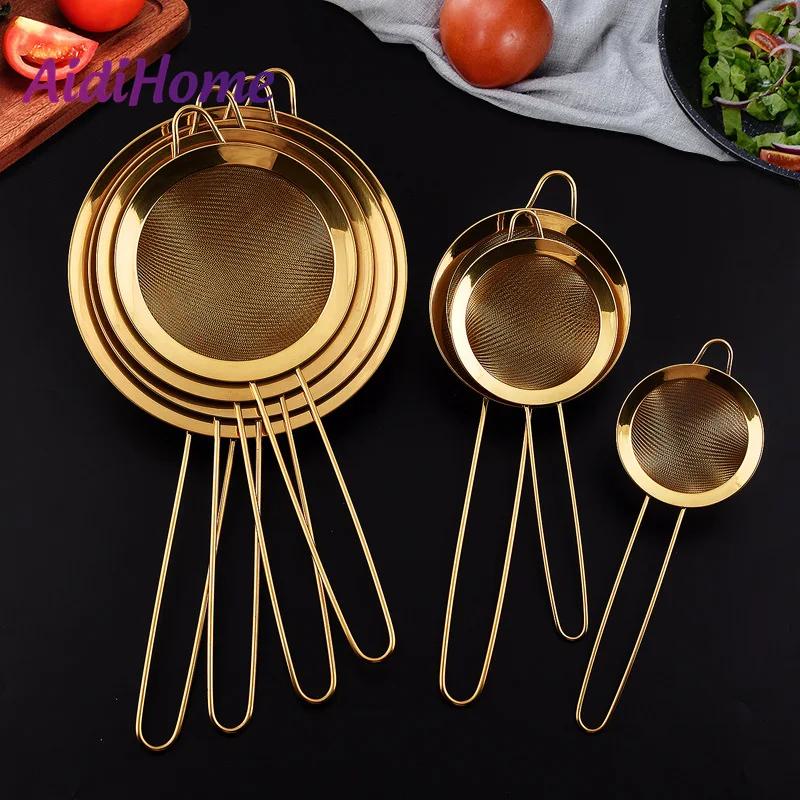 Stainless Steel Soy Milk Strainer Flour Oil Sieve Lattice Stainless Steel Bevelled Twill Kitchen Tool