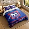 Bedding Set 1 Duvet Cover 2 Pillowcases Ipswich Town Print Soft Bed Linen Bedroom Decor