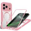 Full Cover Magnetic Case for iPhone 17 Pro Max - Compatible with Models 13-17, Transparent Design