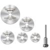 6pcs Mini High Speed Steel Saw Disc Circular Wheel Discs Mandrel Wheel Cutting Blades Drills