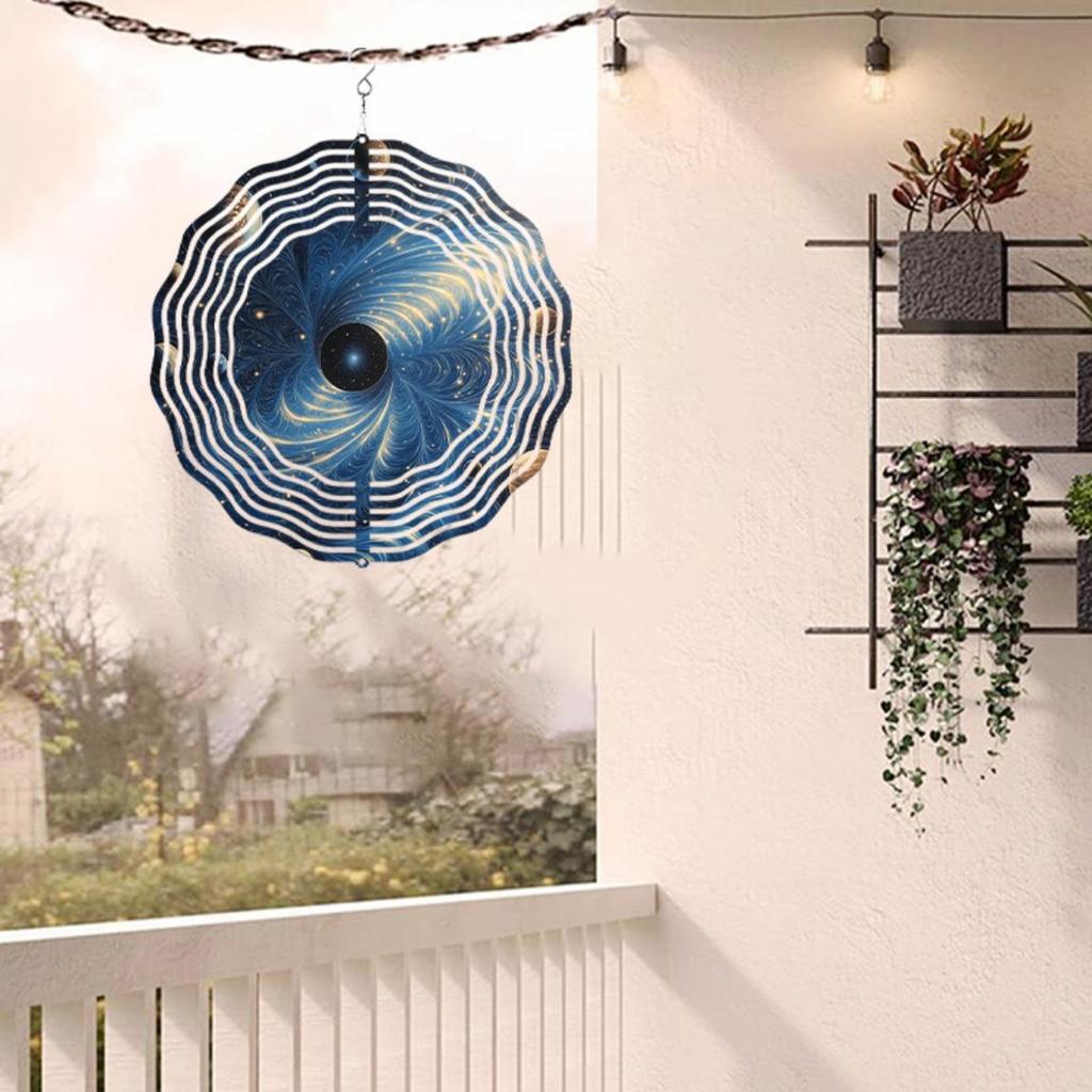 A Yin-Yang Themed Wind Spinner - a 3D Metal Wind Sculpture for Indoor And Outdoor Decoration, a Perfect Gift for Thanksgiving And Christmas