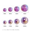 10pcs Mulitcolor Electroplated Round Beads Pearl Style Resin DIY Bracelet Mobile Chain Loose Bead Accessories