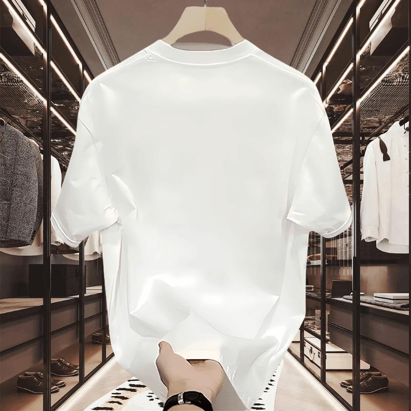 Trendy Brand Short-Sleeved Pure Cotton Men'S Printed T-Shirt Trendy Men'S And Women'S Versatile Round Neck T-Shirt Men'S