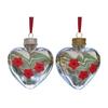 Heart-Shaped Hummingbird Feeder Outdoor Hanging Plastic Feeder Jar with Flower Feeding Ports