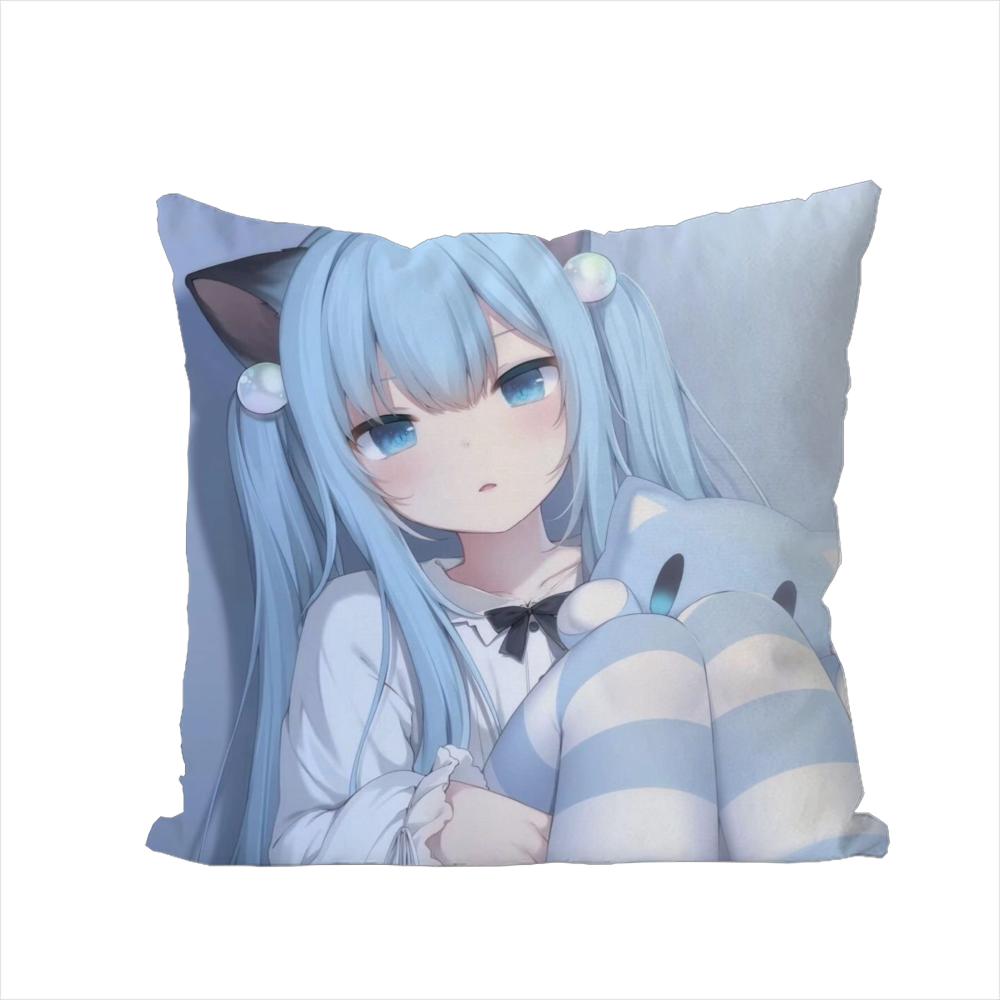 Nekoha Shizuku Pillow Case For Car Sofa Decorative Home Doublesided Print Plush Square Throw Pillow Cushion Cover