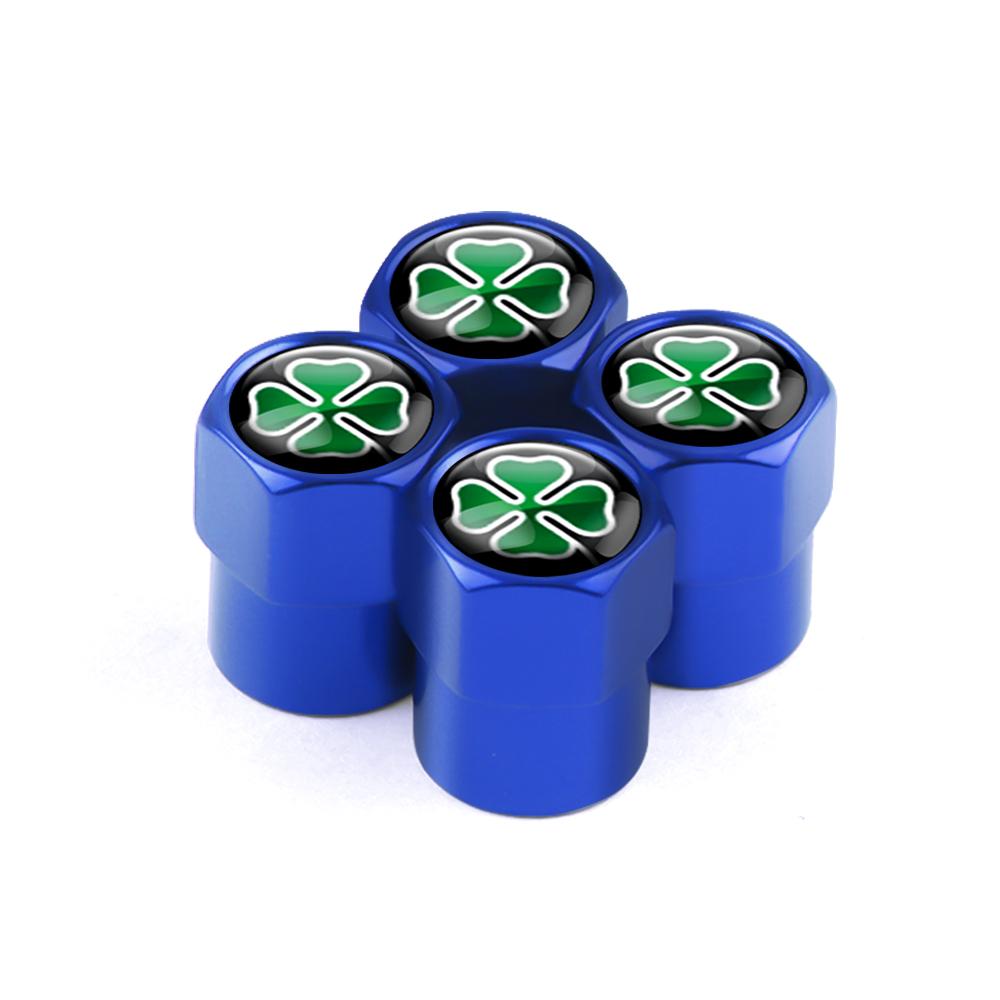 ZHA3 Aluminum Car Wheel Tire Valve Cap Auto Tire Protection Caps For Alfa Romeo Giulia Stelvio Giulietta 4C 156 Mito Tonale GT 166