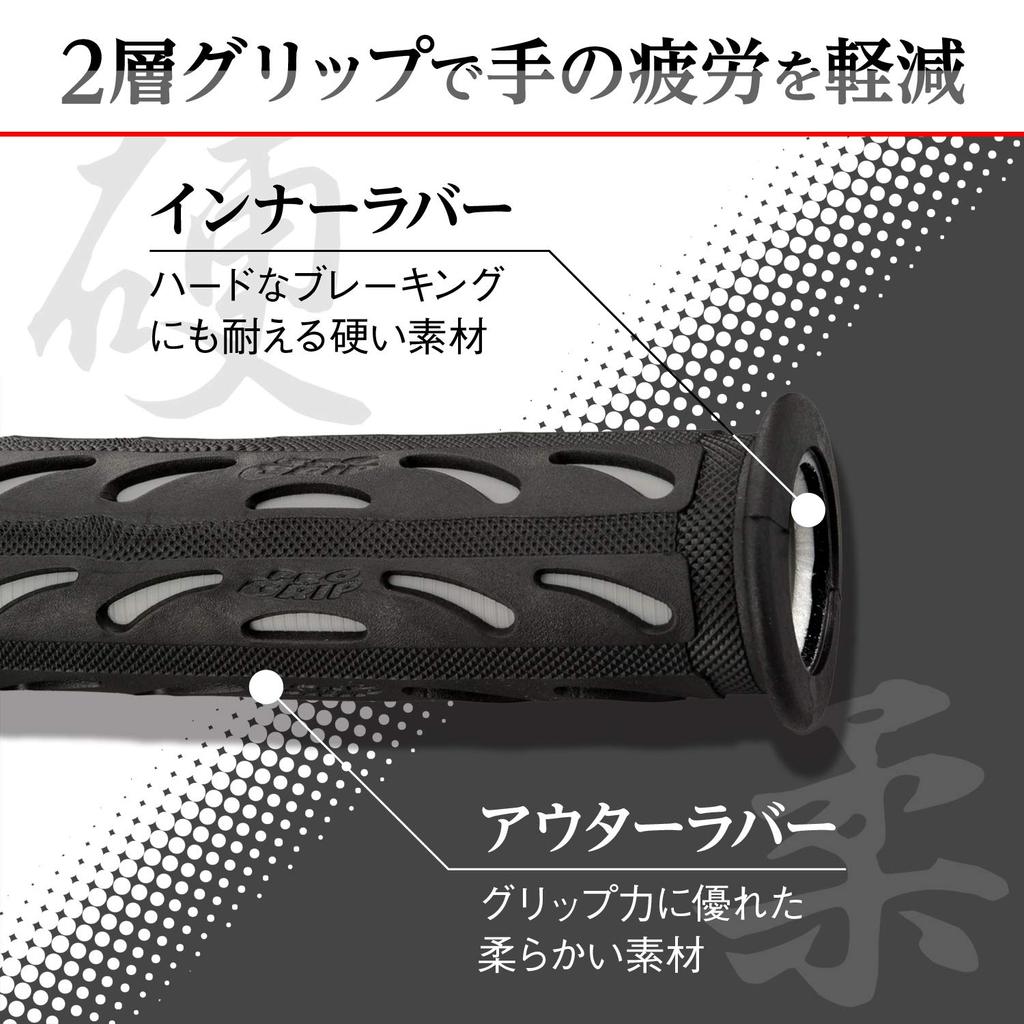 Daytona ProGrip 98068 Motorcycle Grip, Handle Diameter 0.8 inch (22.2 mm), 4.7 inches (120
