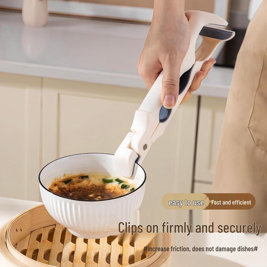 Three-in-One Non-Slip Silicone Bowl Tongs - Anti-Scald Household Plate Lifter