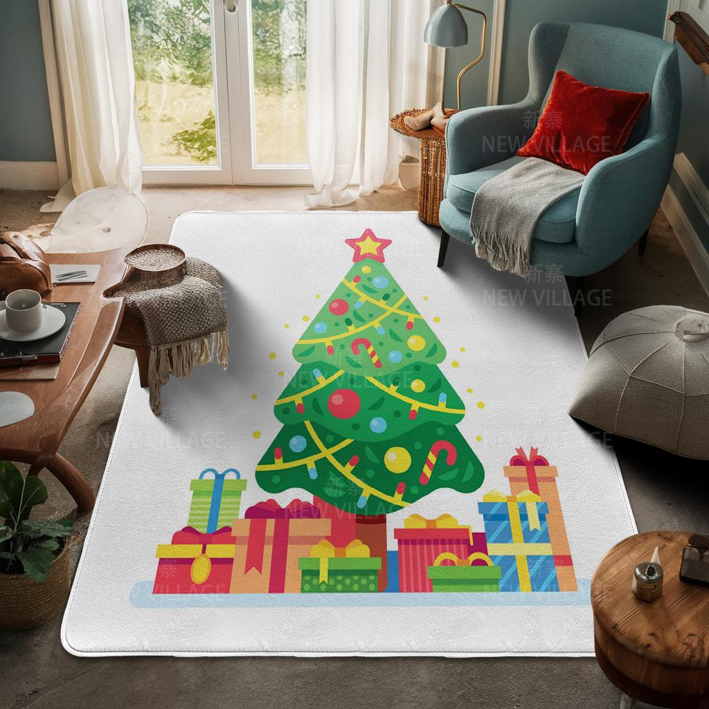 House entrance carpet Home door mat Living Room Bath Foot bathroom non-slip water absorption rugs bath Merry Christmas winter