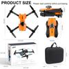Quadcopter ZFR F187 Pro Drone / Camera 4K HD / FPV / 50x Zoom / Orange