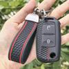 Schlüsseltasche Abdeckung für Volkswagen Polo Golf Passat Tiguan Octavia Käfer Leon Altea mit Schlüsselanhänger Kratzschutz Stoßfester Schutz