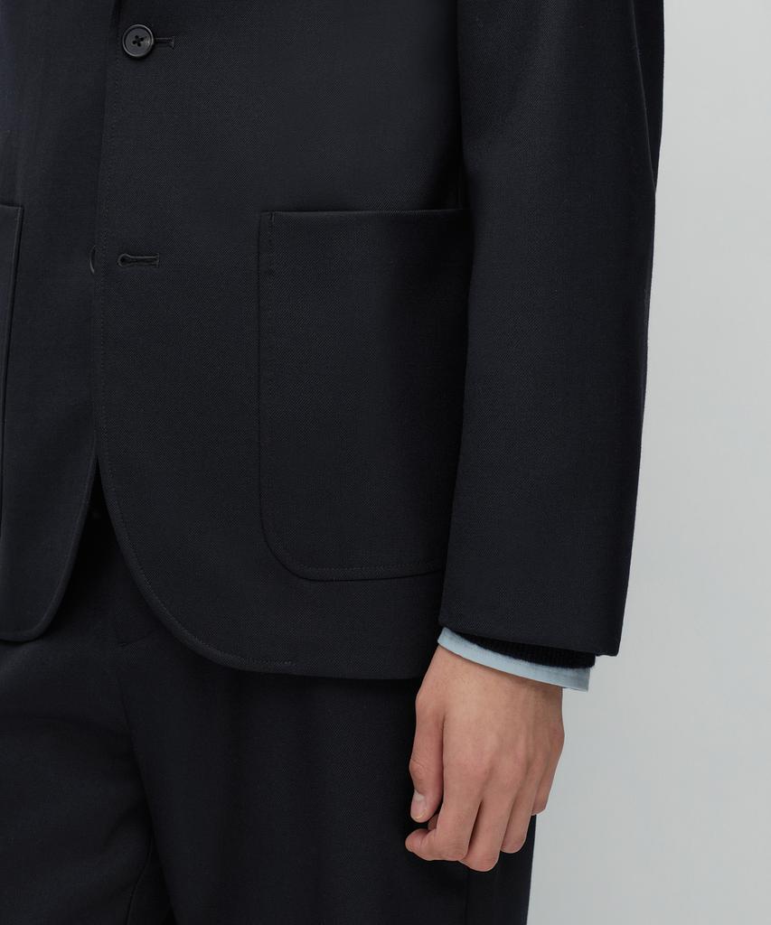 Musinsa Standard [City Workers] Wool Blend Blazer [Navy]