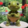 Resin Miniature Turtle Figurine Cute Garden Turtle Ornament  Indoor Hallway Display