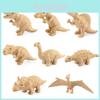 Hochwertiges 8-teiliges Dinosaurier-Figurenset aus PVC mit Velociraptor und Triceratops für Sammler