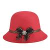 Spring Women's New Hat Woolen Top Hat Fashion Hat Fashion Milliner Basin Hat a Piece