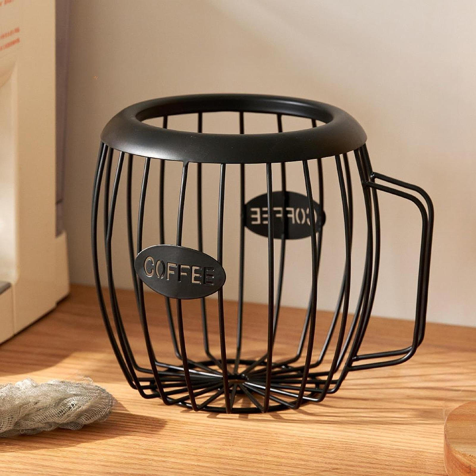 

Органайзер для кофейной стойки, корзина для хранения капсул, клетка для чёрный