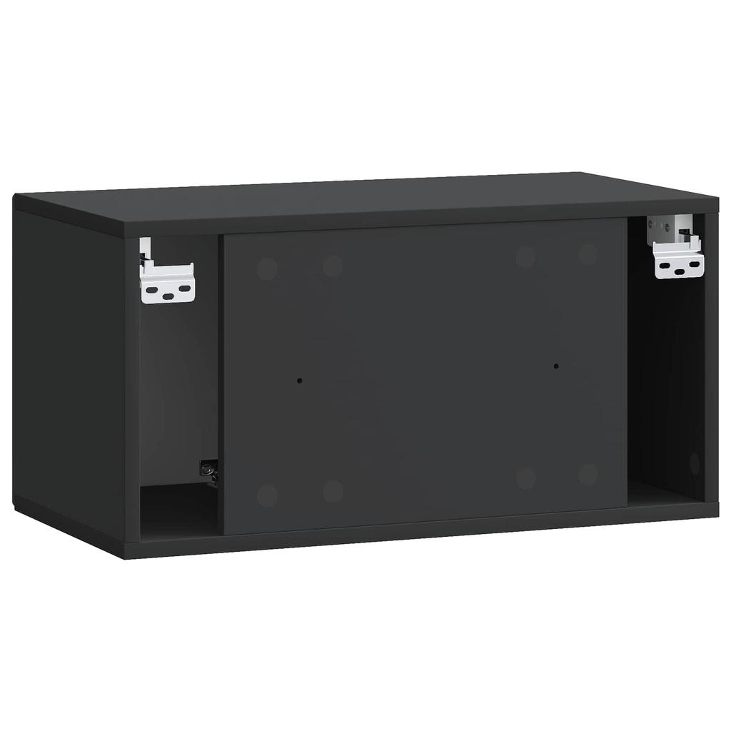 Wall Mounted TV Cabinet Black 59.5 x 31 x 30 cm
