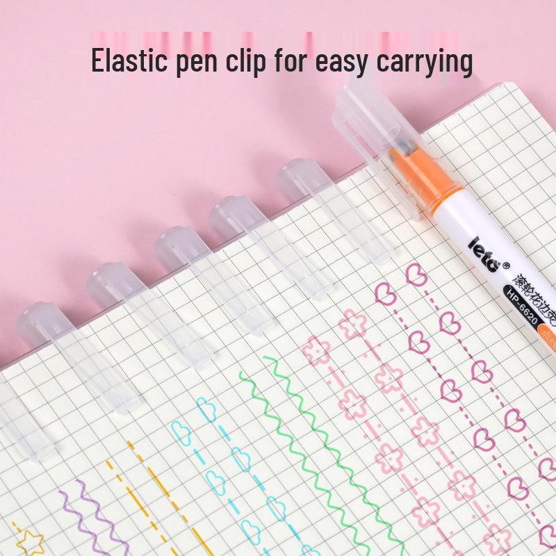 

Leto 8-Color Floral Outline Pen for Journaling & Scrapbooking
