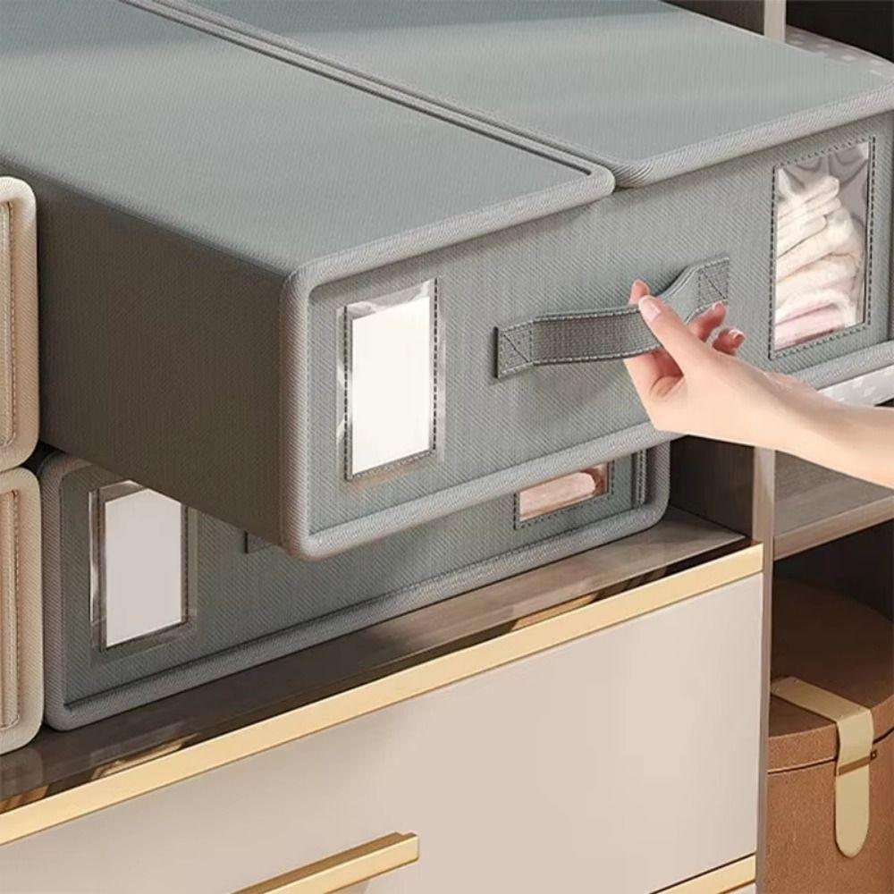 Non-woven Bed Sheet Storage Box Collapsible Sheet Set Container Fabric Storage Bins  Wardrobe