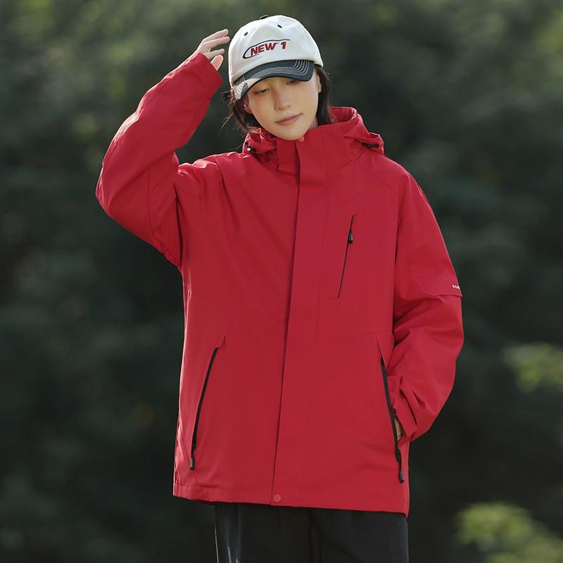 Men Women Waterproof Windproof Hiking Jacket Outdoor Travel Coat Lightweight Hooded Rain Shell