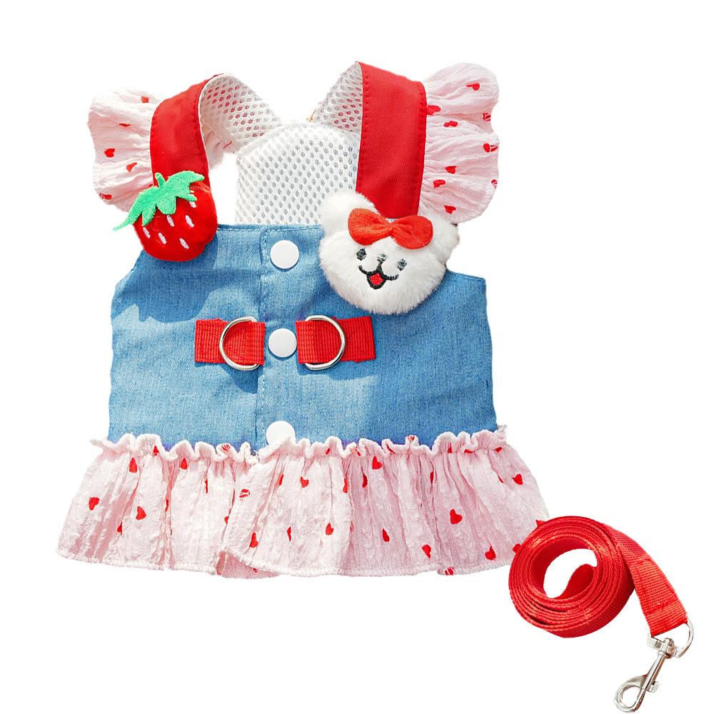 Chest Strap Pet Dog Dog Cat Clothing Teddy Bigbear Magic Schnauzer Cat Dress