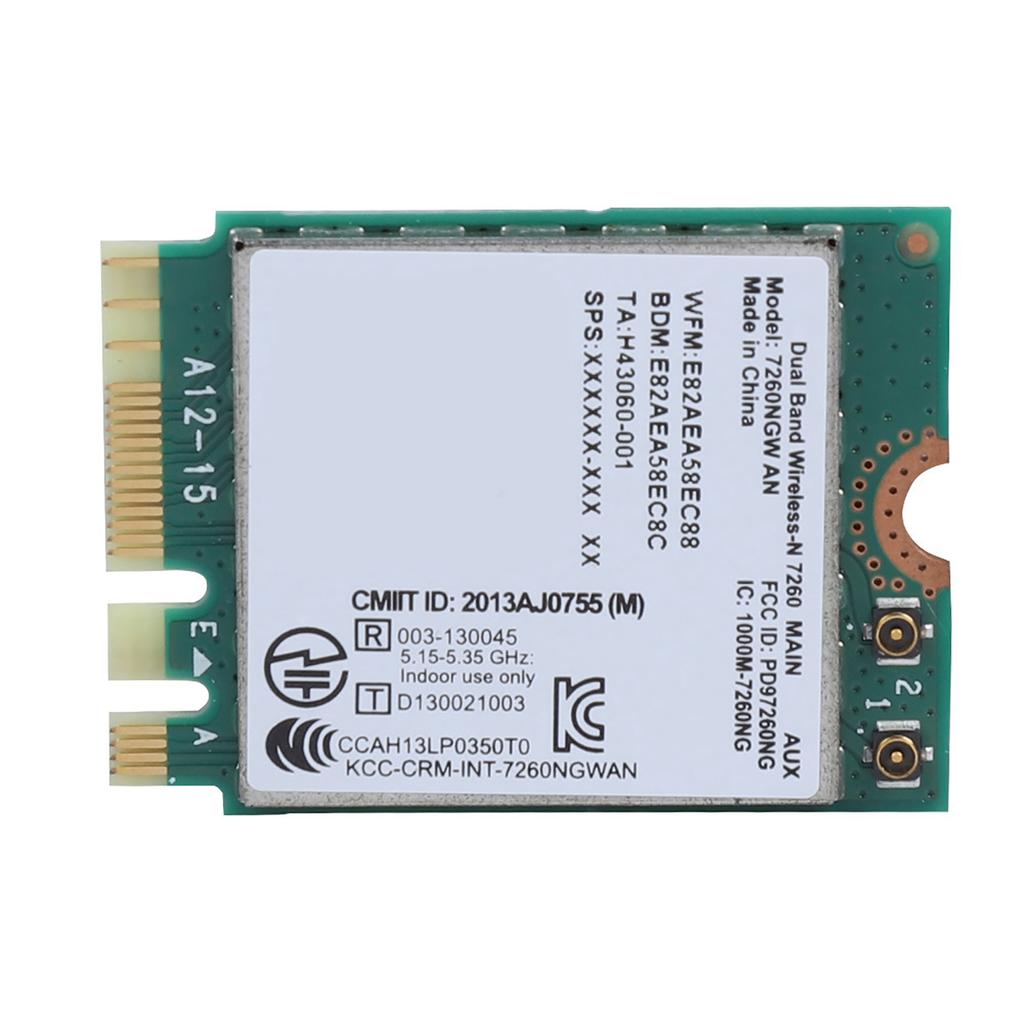 For Intel 7260NGW AN Wireless WIFI Card 2.4G 5G Bluetooth 4.0 Network Card