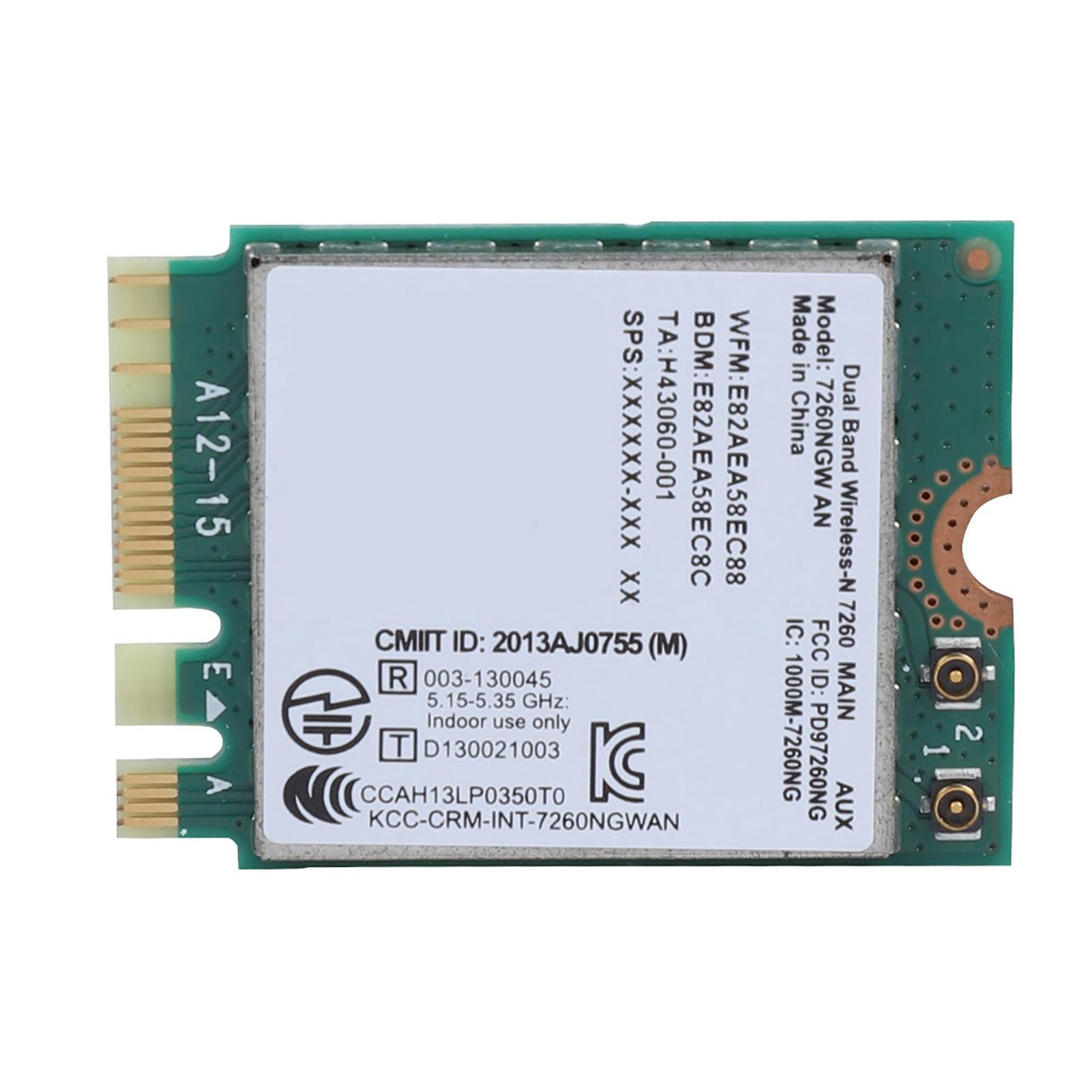 

Для Intel 7260NGW AN Wireless WIFI Card 2.4G5G Bluetooth 4.0 Network Card