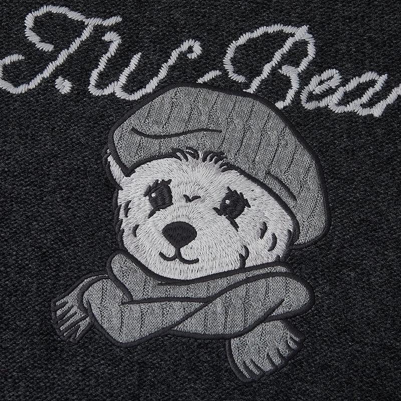 Teenie Weenie Women's Little Bear Letter Winter Sweater