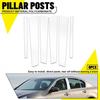 6pc Chrome Pillar Posts for 2002-2013 Infiniti G35 G37 Sedan Door Trim Cover Kit