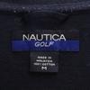NAUTICA GOLF Border Pattern Short Sleeve Polo Shirt M Navy Fawn Men's Used