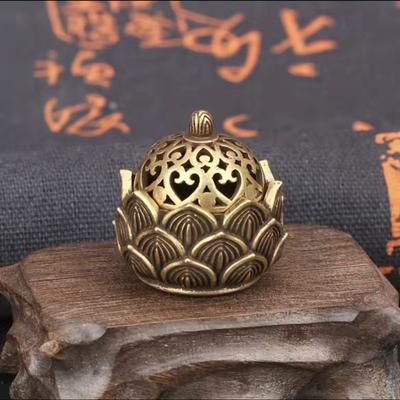1pc Suporte de Incenso de Lótus, Pequeno Queimador de Cone de Incenso, Mini Estilo Asiático Flor de Lótus Zen Decoração Presente