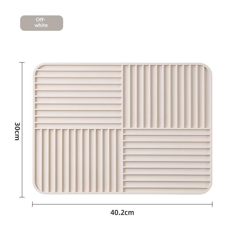 1 шт. Складная коврик для сушки посуды Силиконовый дренажный коврик для кухонной посуды Нескользящий коврик для сушки Коврик-сушилка для посуды Быстрый дренаж для дома