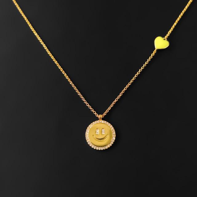 Stříbro S925 Nový duhový sedmikráskový perlový přívěsek pro štěstí Modrý náhrdelník Láska Letní nezbytnost Luxusní značka Monako Šperky