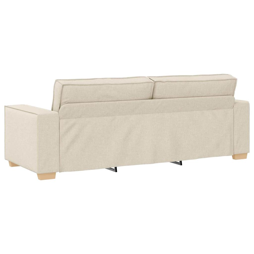 2 Piece Sofa Set Beige 220 X 80 X 84 Cm Linen Blend Fabric