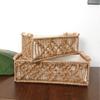 Hand-Woven Bohemian Nordic Cotton Rope Basket: Desktop Organizer, Cosmetics Holder, Flower & Fruit Basket, and Tissue Box.