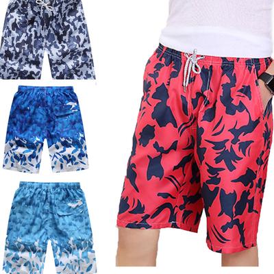 Shorts masculinos calções de banho secagem rápida praia surf corrida natação água calças