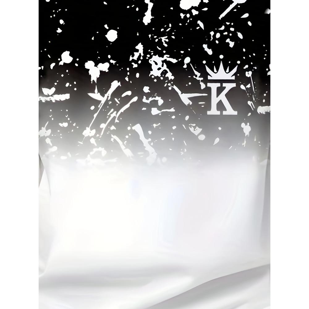 Stylish gradient design summer boys' crew neck short-sleeved T-shirt, perfect as a gift.