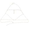 Breast chain jewelry, pure desire style, the same style, high-end sense, fashionable and versatile, sexy flash diamond pendant, body chain, necklace.