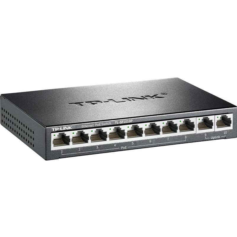 TP-LINK TL-SF1010P 10-Port 100Mbps 8-Port PoE Switch