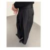 Men's High-Waisted Wide-Leg Trousers with Pleated Detail Casual Pants