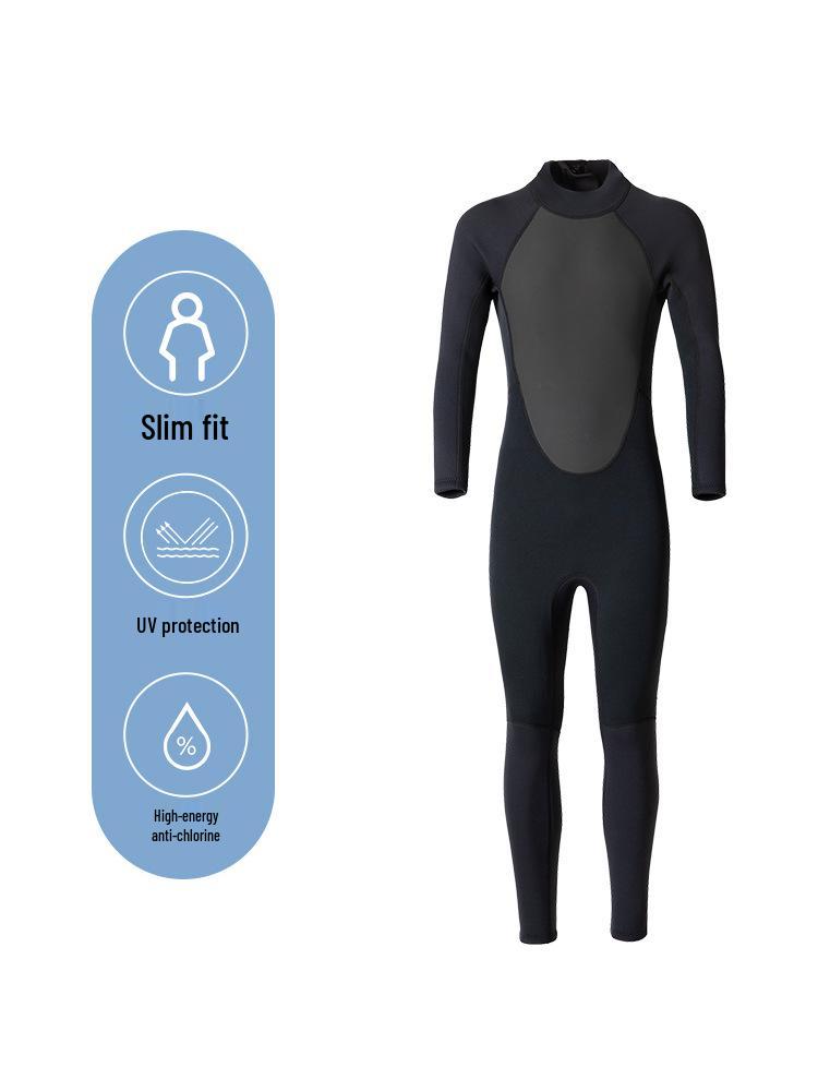 Women's 3mm Winter Wetsuit: One-Piece Snorkeling, Jellyfish & Sun Protection, Warm Surfing Swimsuit