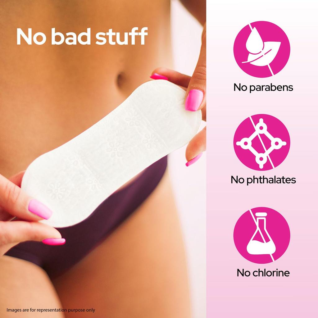 i-Activ Daily Panty Liners For Women | 60 Ultra Thin Cotton Soft Liners  | Breathable Hygiene Pads For Freshness And Comfort
