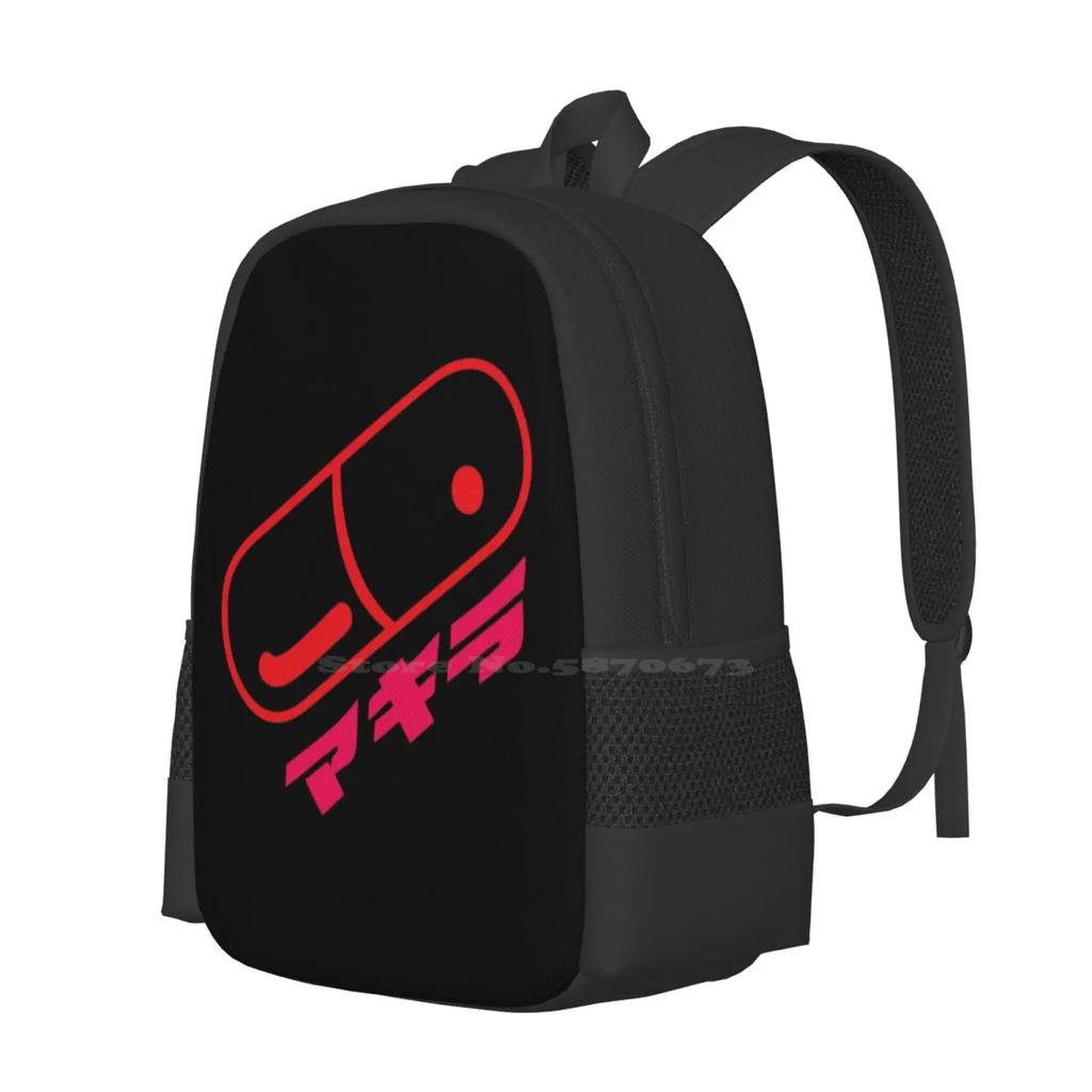 Akira Manga Japenese Pill School Bags Travel Laptop Backpack Akira Manga Japenese Pill